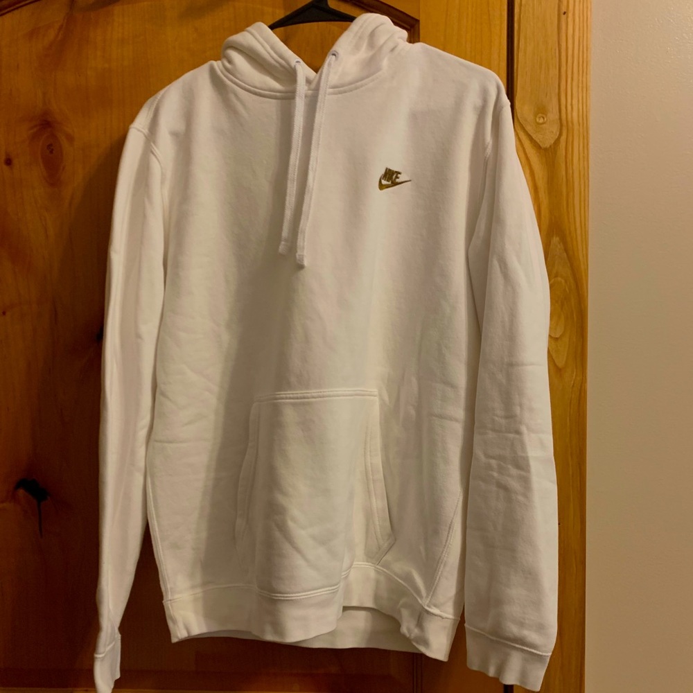 White Nike Hoodie.